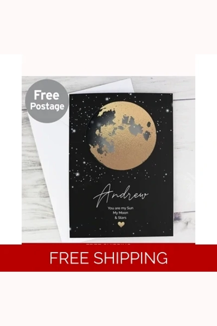 Personalised You Are My Sun My Moon Card