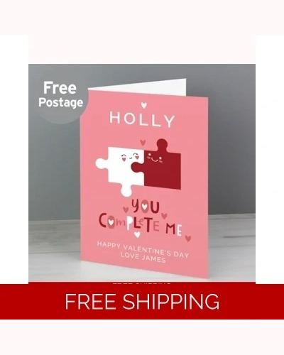 Personalised You Complete Me Card