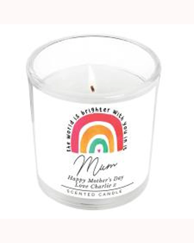 Personalised You Make The World Brighter Scented Jar Candle Personalised You Make The World Brighter Scented Jar Candle