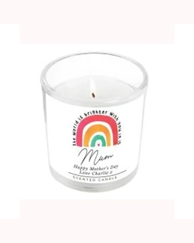 Personalised You Make The World Brighter Scented Jar Candle