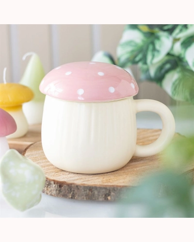 Pink Mushroom Mug Pink Mushroom Mug
