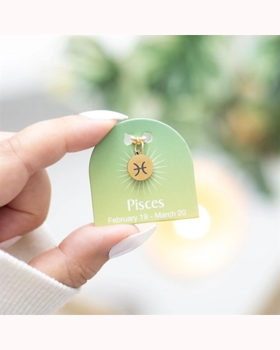 Pisces Gold Tone Zodiac Sign Charm Pisces Gold Tone Zodiac Sign Charm
