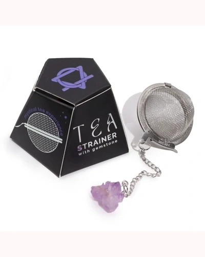 Raw Gemstone Tea Strainer - Amethyst Cluster Raw Gemstone Tea Strainer - Amethyst Cluster