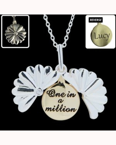 Secret Message Flower Necklace - One in a Million Secret Message Flower Necklace - One in a Million