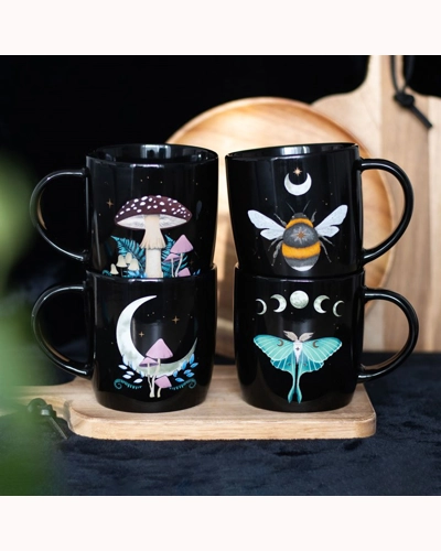 Set of 4 Dark Forest Mugs Set of 4 Dark Forest Mugs