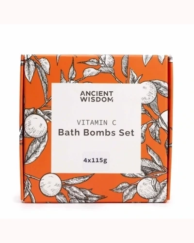 Set of 4 Vitamin C Bath Bombs – Aromatherapy Quartet Set of 4 Vitamin C Bath Bombs – Aromatherapy Quartet
