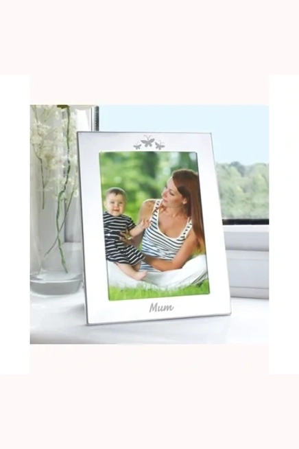 Silver 5x7 Mum Photo Frame