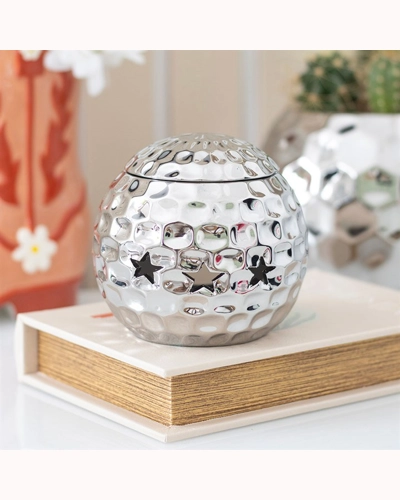 Silver Disco Ball Oil Burner Silver Disco Ball Oil Burner