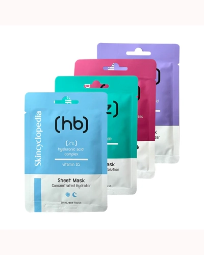 Skincyclopedia Sheet Mask Bundle (4 x 20ml) Skincyclopedia Sheet Mask Bundle (4 x 20ml)