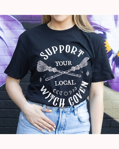 Support Your Local Witch Coven Unisex T-shirt Support Your Local Witch Coven Unisex T-shirt