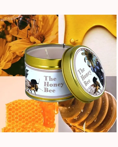 The Honey Bee Tin Candle The Honey Bee Tin Candle