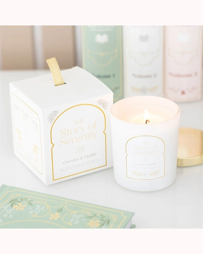 The Story of Serenity Coconut & Vanilla Candle The Story of Serenity Coconut & Vanilla Candle