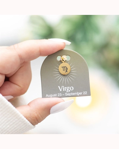 Virgo Gold Tone Zodiac Sign Charm Virgo Gold Tone Zodiac Sign Charm