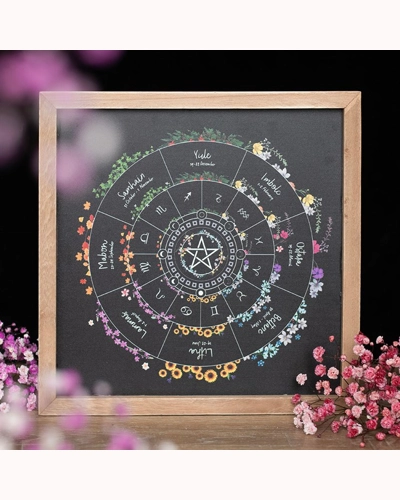 Wheel of the Year Framed Wall Art Print Wheel of the Year Framed Wall Art Print