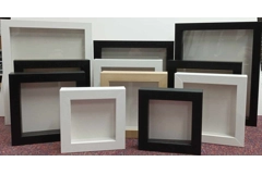 2040.White 3D Box Frame 4" x 4"