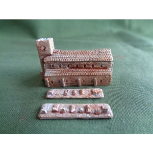 GCE01 Church and graves (35mm long)
