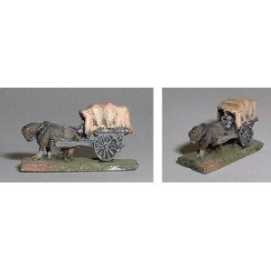 GWV04  Two wheeled wagon with one horse