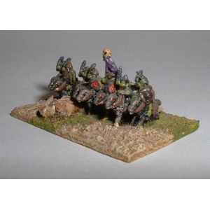 OR03 (L) Wolf mounted orc warriors with hand weapons