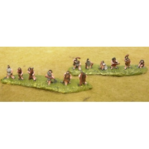 CHB01 (O)  Cavemen/Barbarians with axes and spears