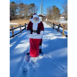 Medium Round bottom velvet Santa Sack