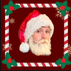 Crushed velvet velour santa hat