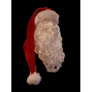 Standard Santa beard and wig set (hat NOT INCLUDED) Standard Santa beard and wig set (hat NOT INCLUDED)