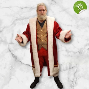 Designer Santa long coat