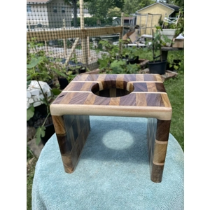 Coffee Pour Over Bar (single hole, black and silver checker)