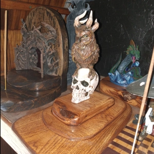 Incense Burner (Owl Skull)