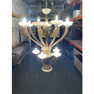 barovier and toso Windsor chandelier two level clear brown 15 lights barovier and toso Windsor chandelier two level clear brown 15 lights