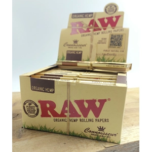 Raw Organic Hemp Kingsize Slim Papers & Tips x 4 Booklets