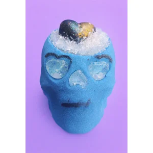 CBD Infused Skull Bath Bomb + Epsom Salts + Mini Soap