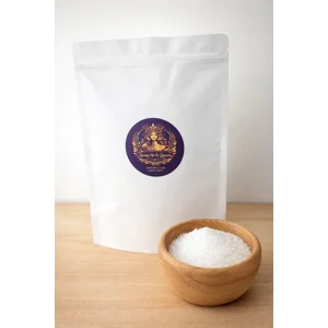 Soothing CBD bath salts infused with ylang ylang and clary sage essential oils. Comes in a resealable paper pouch. Each pouch contains 500g with a massive 1200mg of CBD in each pouch.