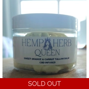 CBD Sweet Orange & Carrot Oil Tallow Balm