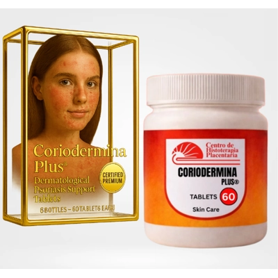 Coriodermina Plus® – Dermatological Psoriasis Support Tablets