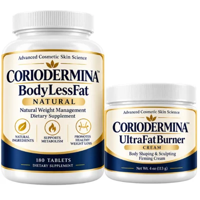 BodyLessFat® Weight Loss Support + Fat Burner Cream – 30 Day Supply