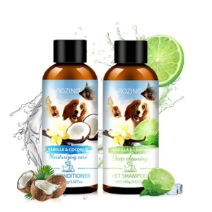Coconut and Lime pet shower gel and conditioner