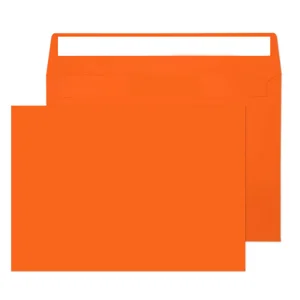 C5 Pumpkin orange peel and seal envelopes lot of 30