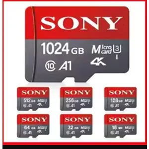 Sony SD Card 128GB with adaptor
