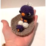 Little Birds Nest- Purple & Grey