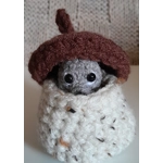 Tiny Grey Squirrel In An Acorn