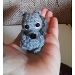 Tiny Grey Squirrel In An Acorn