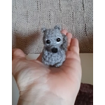 Tiny Grey Squirrel In An Acorn