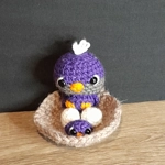 Little Birds Nest- Purple & Grey