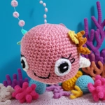 Little Crochet Pink Whale