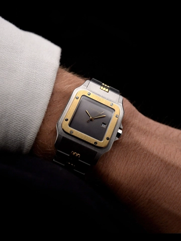 Cartier Santos Carrée 2961 Godron Ghost 1990s