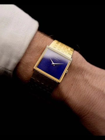 Chopard Lapis Lazuli 2017 Square Watch - Vintage 1970s Elegance