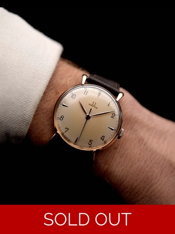 Omega Dress 18k Rose Teardrop 1944