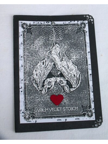 Čestitka Zaljubljeni šišmiši