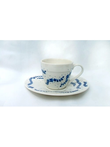 Šalica i tanjurić Plavi cvijetići
